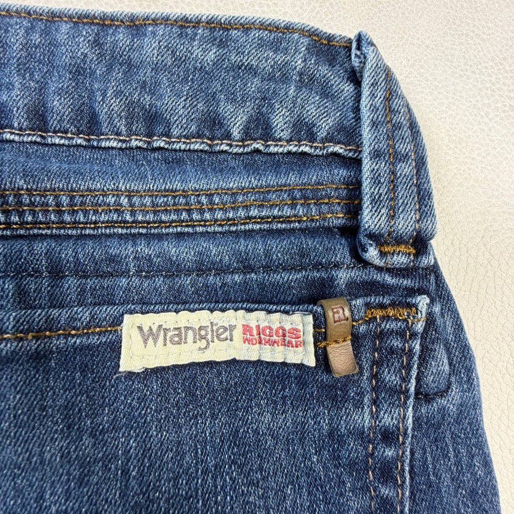 Wrangler Riggs Workwear Womens Bootcut Jeans Blue Medium Wash Size 4x30 - Picture 12 of 13